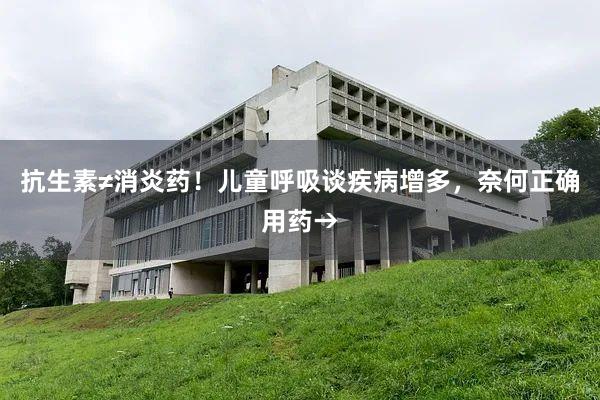 抗生素≠消炎药！儿童呼吸谈疾病增多，奈何正确用药→